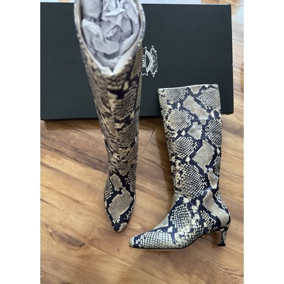 NWT Size US 5-5.5 (EU 36) - Silent D Erena Kitten-Heel Boots snake (NWT US$ 260) - Picture 13 of 16